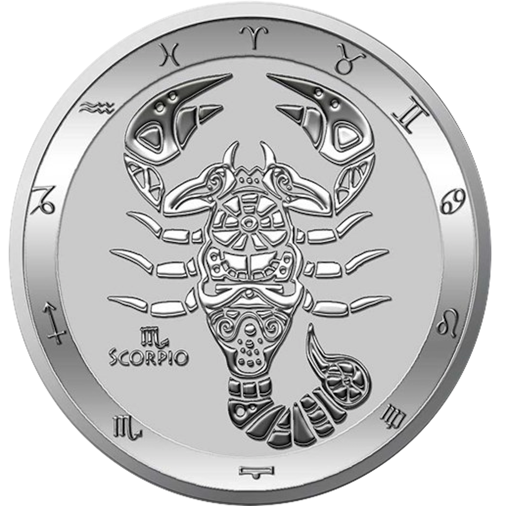 銀貨 コイン 純銀 オリオン Coin 安心の本物保証 Scorpius 西洋占星術 黄道十二星座 神話 31 1g トケラウ発行 1oz クリアケース入り Coin 蠍座 アルテミス シルバーコイン エリザベス女王 アンタレス 12星座 スコーピオ さそり座 シルバー さそり座銀貨 十二星座 21